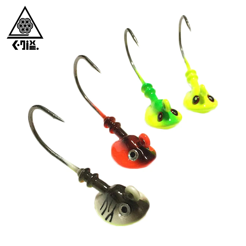 1 Piece Fish Head Fishing Hooks 7g/10g14g Lead Head Fishhooks Jig Head