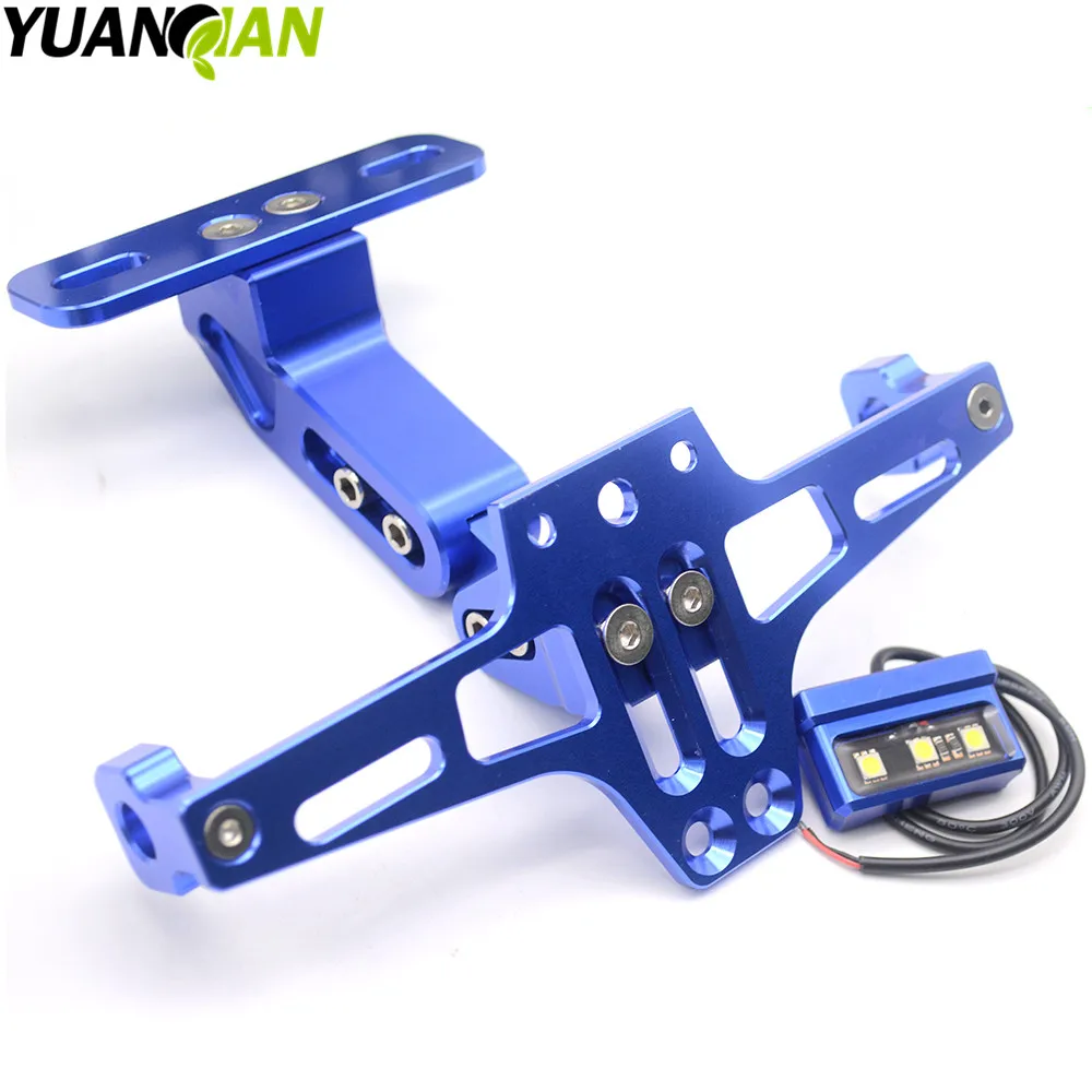 Cnc Motorcycle Regolabile Angolo Di Numero License Plate Frame Supporto Della Staffa Per Ducati 848 900 Ss 1098 Hypermotard Monster 696 750