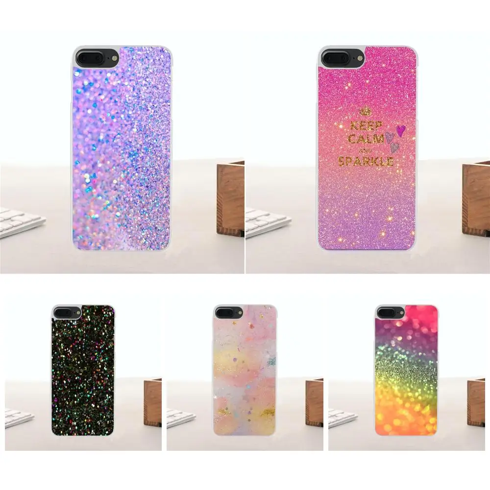 

Bixedx For Huawei G7 G8 Honor 5A 5C 5X 6 6X 7 8 V8 Mate 8 9 P7 P8 P9 P10 Lite Plus TPU Mobile Shell Pastel Sparkle Glitter