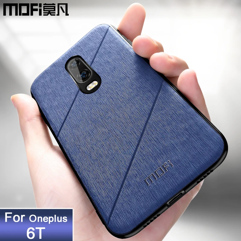 

MOFi original oneplus 6T case one plus 6t back cover hard protective case coque luxury oneplus6t business black 1+6t case