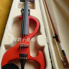 Полностью ручной работы Красный s электрическая скрипка электронная скрипка музыкальный инструмент оптовые продажи