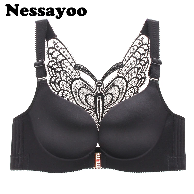 New Sexy Front Closure Bra Women Front Fastening Bra Wireless Bras For Women  Push Up Lingerie Plus Size Brassiere Nursing Bra - AliExpress