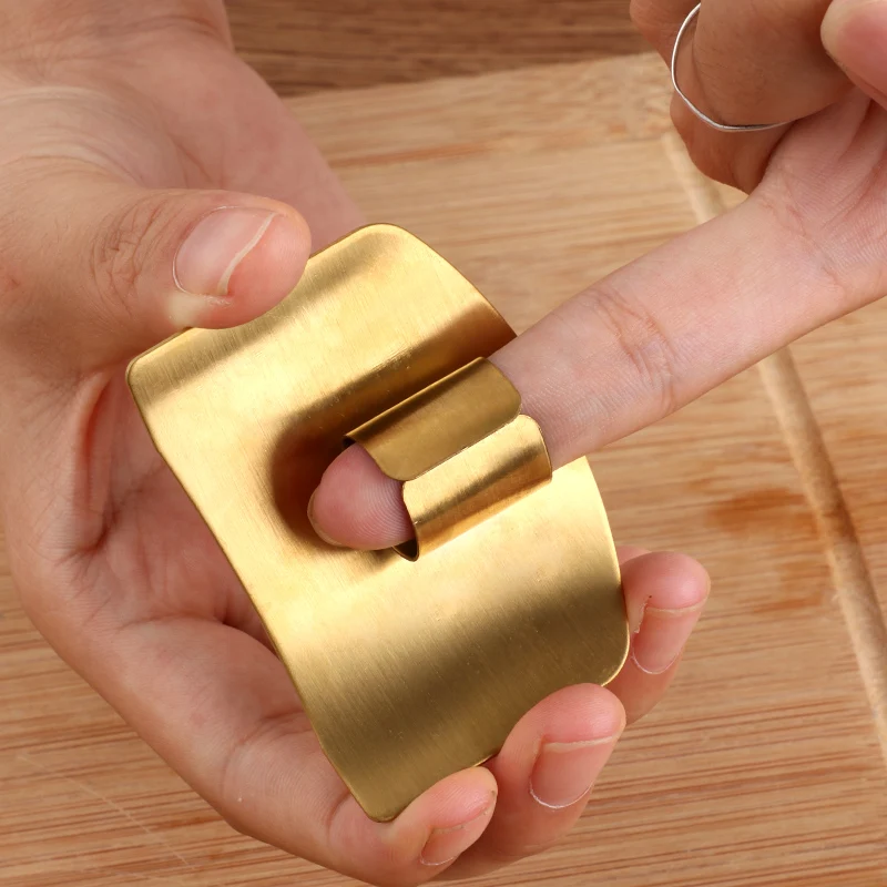 Stainless Steel Finger Guard Finger Safe Protector Knife Cutting Vegetables Protection Tool Kitchen Gadget 1PC