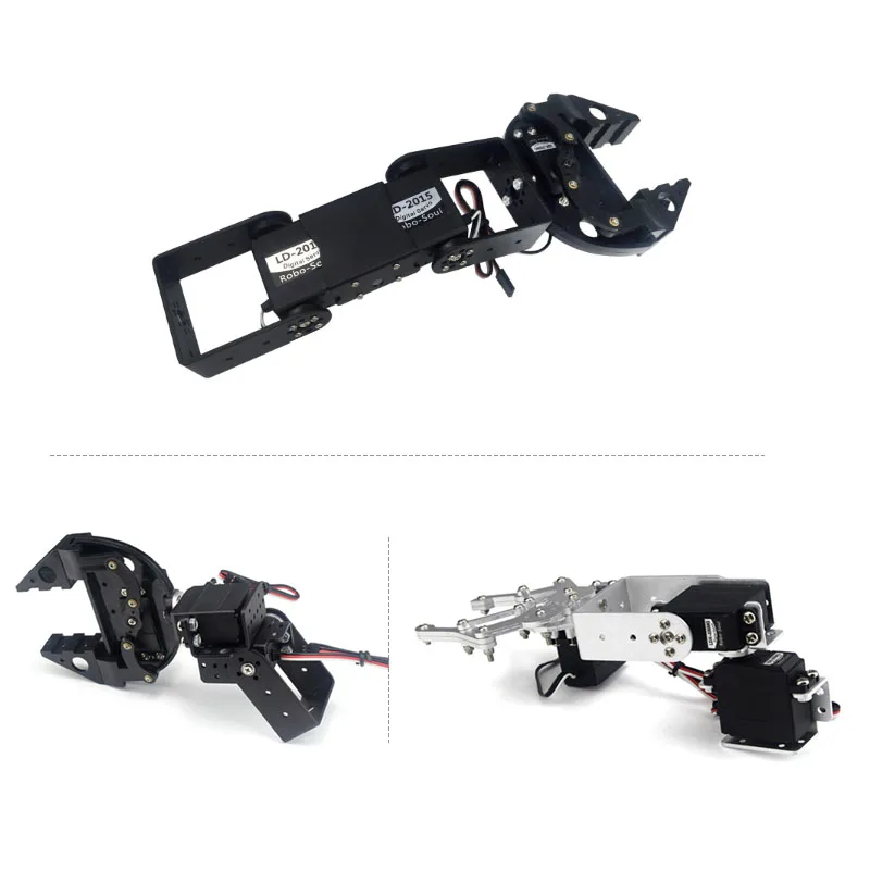 

1set 4 DOF Industrial Robot Arduino Arm Servo Hand Claw Mechanical Kit Accessory DIY Remote Control Robot Toy #RBP088