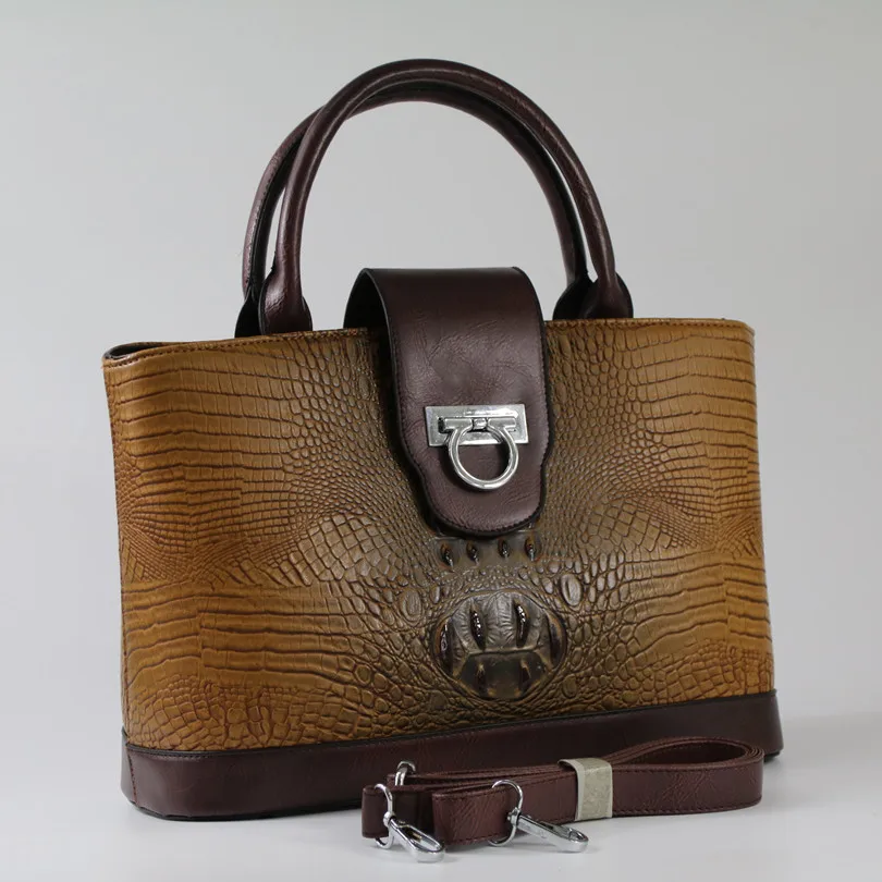 Модные женские сумки из крокодиловой кожи дизайнерские через плечо ~ 17B11|designer tote