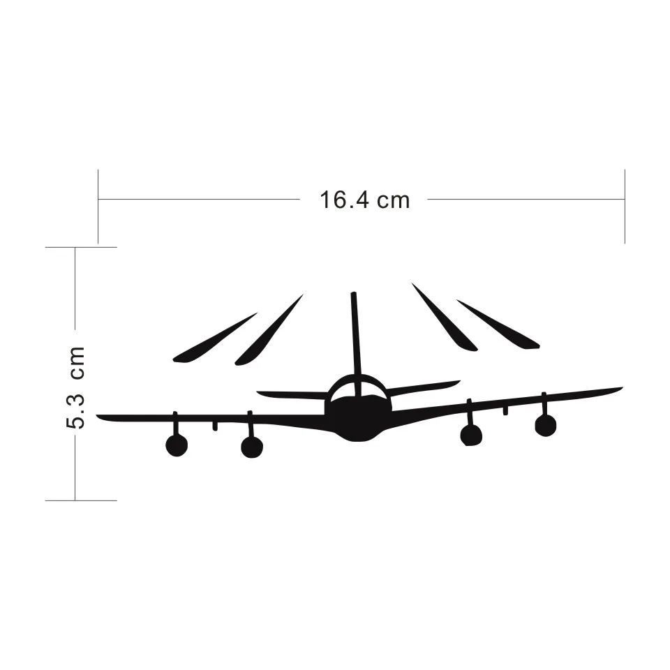 Cunymagos Airplane Fly Plane Fashion Decor Stickers Decals Car Styling Creative Fashion Car Window Wall Door Stickers 16.45 (2)