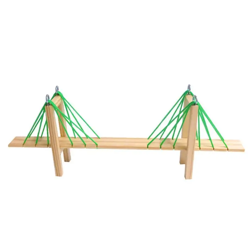 

Children DIY Assembly Cable Stayed Bridge Model Kits Science Experiment Toys Kids Educational Toys Gifts
