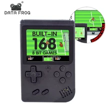 Портативная игровая консоль с изображением лягушки, переносные Ретро игровые консоли, 168 игр, 8 бит, AV Out, портативная игровая приставка