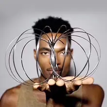 Toroofluxus Flowtoy Удивительный волшебный поток игрушечное кольцо игрушки забавная уличная игра интеллектуальная игрушка металлический фиджет-Спиннер