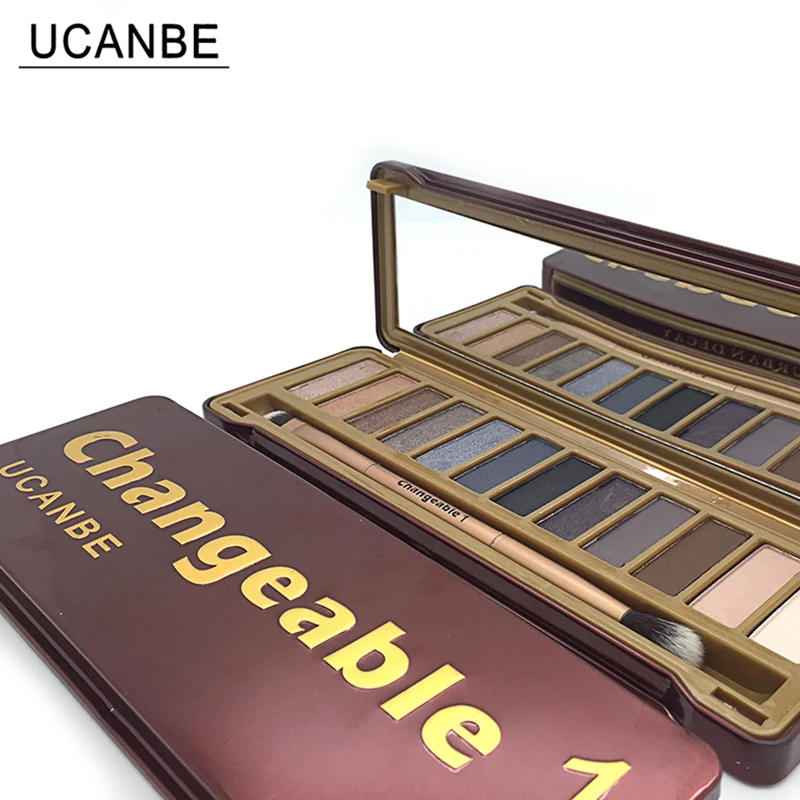 UCANBE Brand Naked Makeup Changeble 1 Eye Shadow Palette 12 Colors Smoky Eyeshadow with Brush Matte Cosmetics Make up Set on Aliexpress.com | Alibaba Group