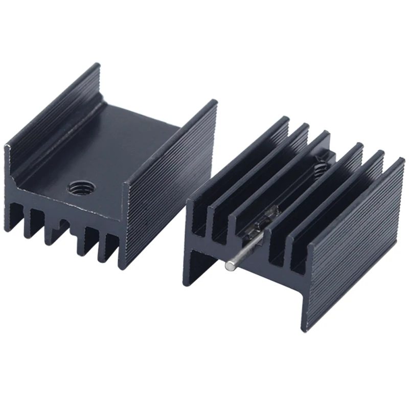 

10/100pcs TO-220 Aluminum Radiator large Power 20*15*11mm Heat sink Radiator for IC Triode MOS Diode Integrated Circuit Cooling