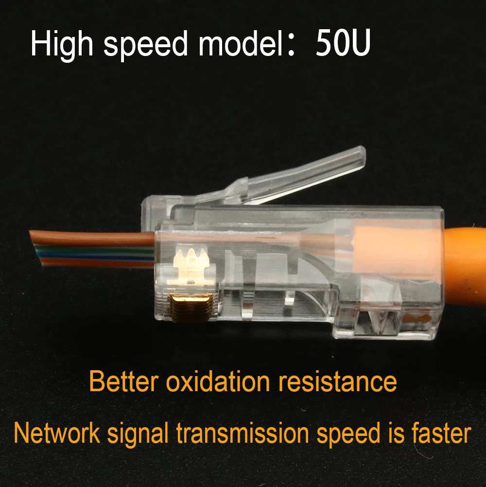 Xintylink EZ rj45 разъем rj45 разъем cat5 cat5e сетевой 8P8C неэкранированный utp ethernet модульные терминалы 100 шт. 50 шт