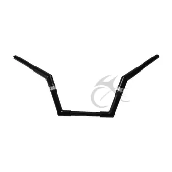 

Motorcycle Black 1-1/4" Handlebars 8" Rise Handle Bar For Harley Touring Sportster Softail Dyna Street Bob King Custom FLHRS