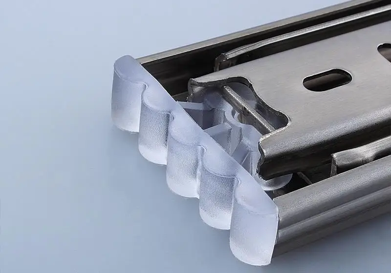 Stainless steel ball bearing drawer slides double solid thick three