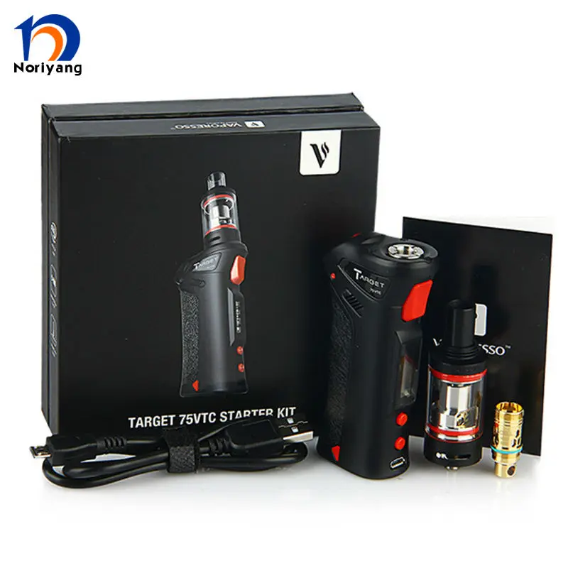 

100% Original Vaporesso Target 75VTC Starter Kit With target 75 vtc pro Mod and 3.5ml Tartget Tank cCELL Coils from Noriyang
