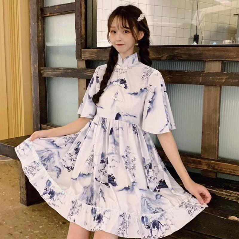 Vestido De Verano Para Mujer Estilo Antiguo Estilo Para Hombres Y Ninas Vestido Informal A La Moda Con Soporte Para El Dia Vestido Elegante Con Corte En Forma De A Vestidos Aliexpress