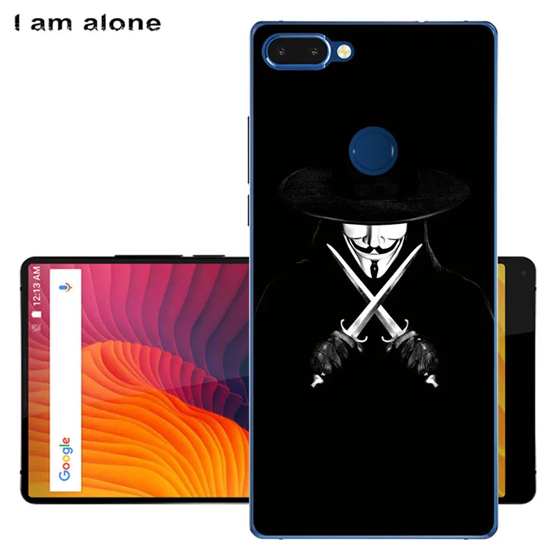 Чехлы для телефонов I am alone для Vernee Mix 2, 6,0 дюйма, мягкие чехлы из ТПУ для мобильных телефонов с мультяшным принтом для Vernee Mix, 2 сумки