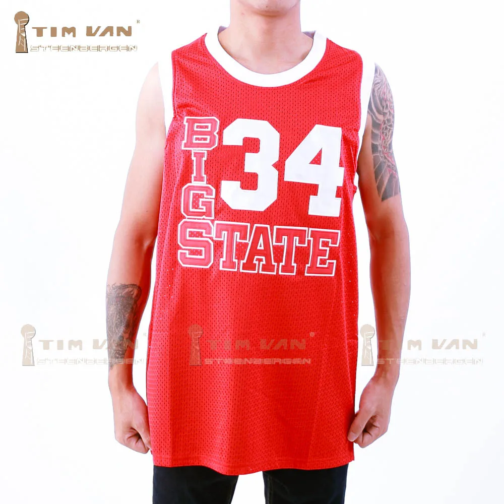 Prix pour TIM VAN STEENBERGEB Jésus Shuttlesworth 34 Grand State Basketball Jersey Il Got Game Piqué Cousu-Rouge Prix pour TIM VAN STEENBERGEB Jésus Shuttlesworth 34 Grand State Basketball Jersey Il Got Game Piqué Cousu-Rouge