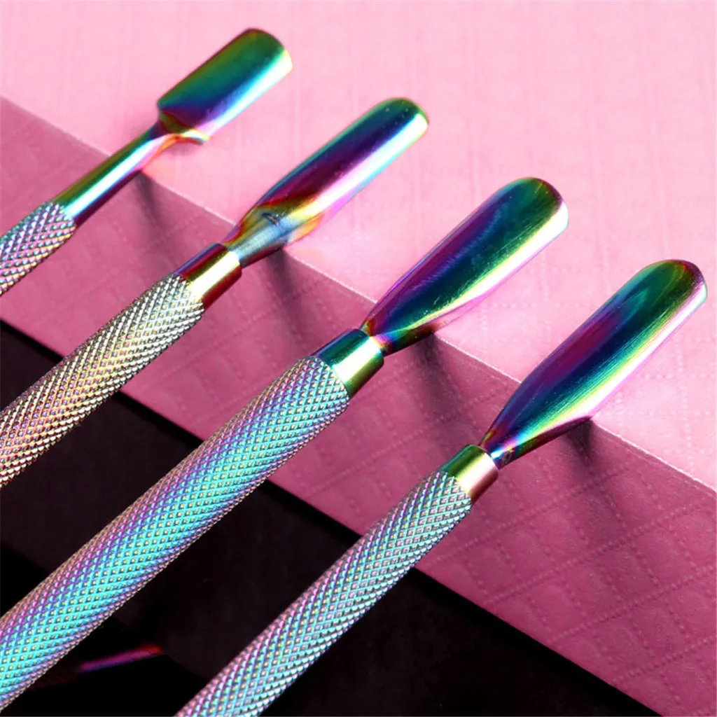 Двухсторонний толкатель для ногтей Romover кутикулы маникюра педикюра Nail Cleaner