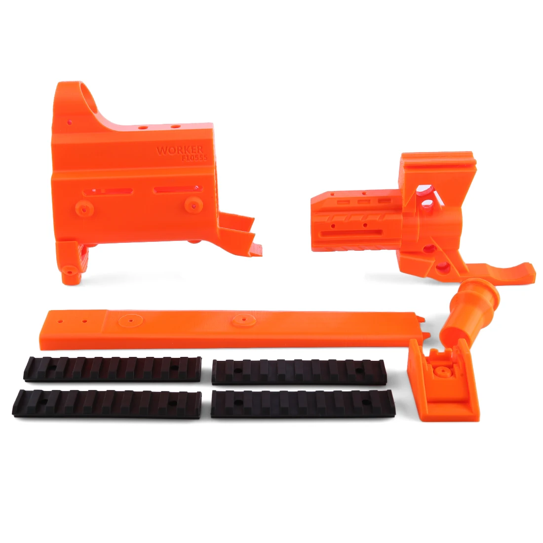 

WORKER f10555 3D Printing Modularized NO.171 Front Tube Kit for Nerf Stryfe - Orange