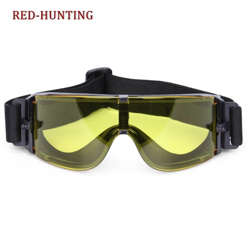 USMC для страйкбола X800 тактические очки для велосипедистов военные игровые очки ветрозащитные взаимозаменяемые 3 объектива