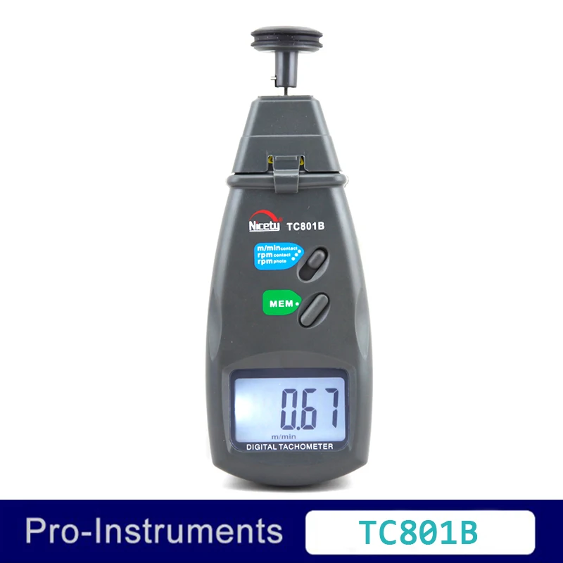 Nicety TC801B 2in1 digital rpm measuring instrument engine rpm tachometer Special Offer in