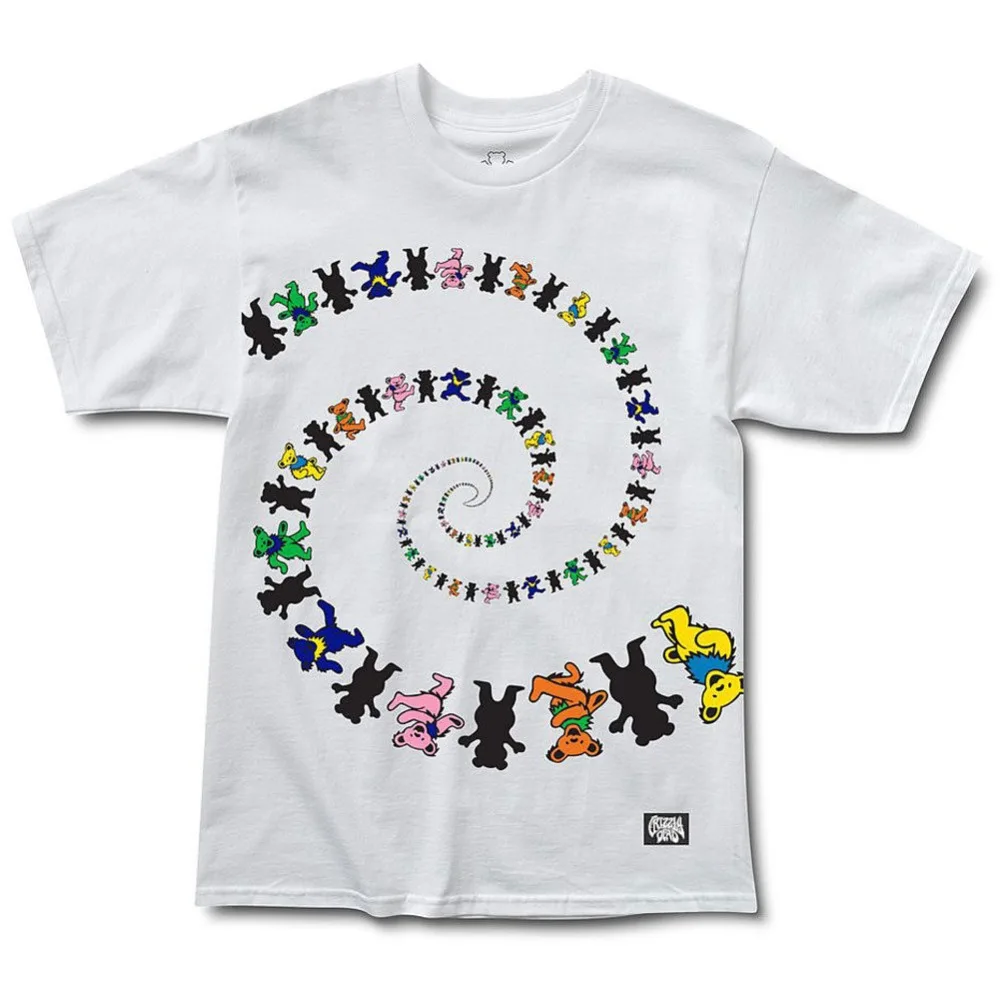 

Anime Print Tee Grizzly Griptape Women's Have A Nice Trip T Shirt White Short Sleeve Tees T-Shirt men t shirt Tops Tees