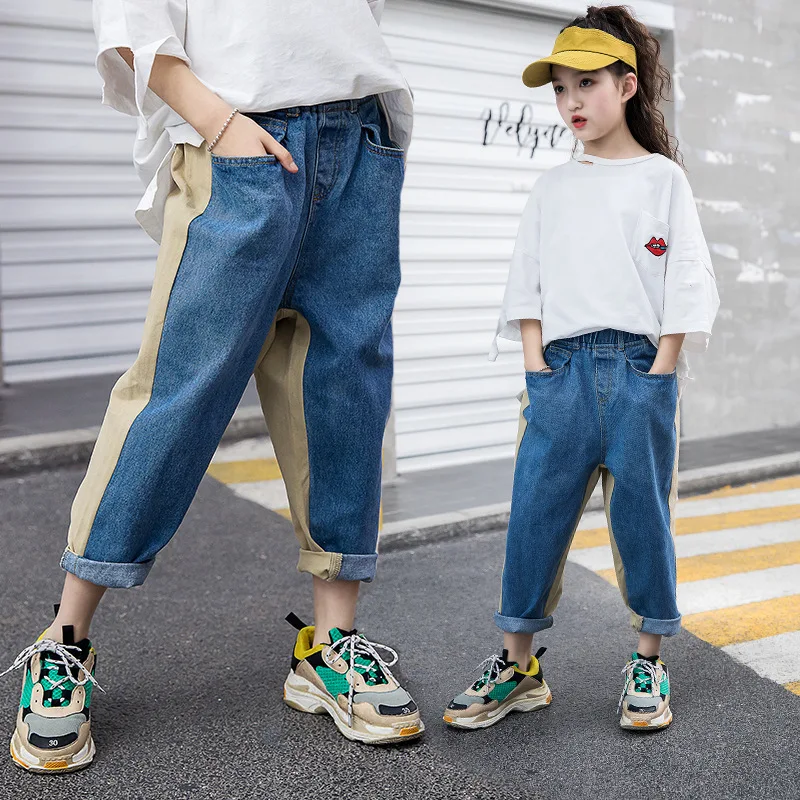 

jeans teen girl jeans kids denim pants 2019 spring summer new fashion casual