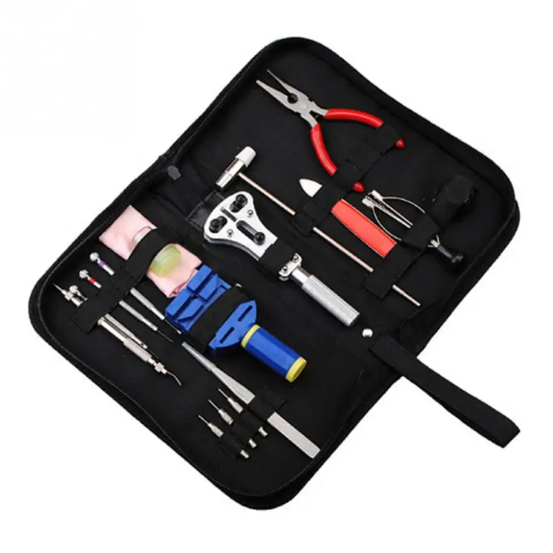 17Pcs Portable Watch Repair Tool Set Case Opener Hammer Kit Watchmaker | Наручные часы