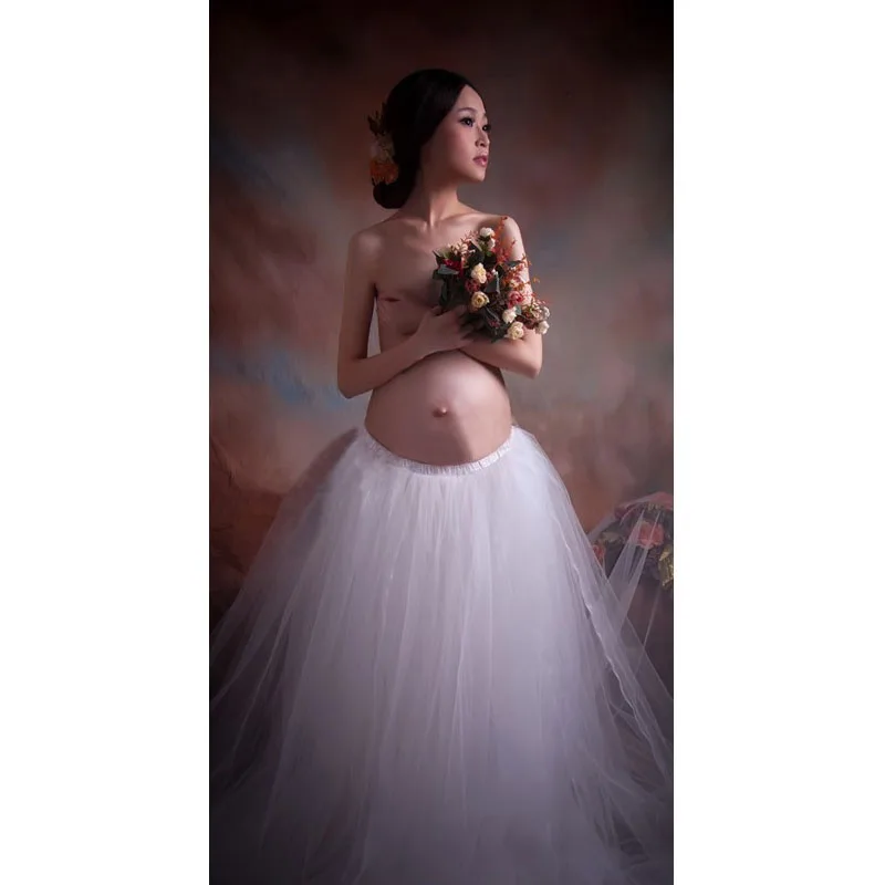 

White Lace Maternity Skirt For Photo Shoot Pregnancy Skirt Photography Maternity Photography Props Gown Skirt For Pregnant Women