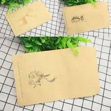 FangNymph 10 шт. милый олень DIY конверт ретро крафт бумажные конверты подарочная карта офисные канцелярские принадлежности Поставщик 8 стиль