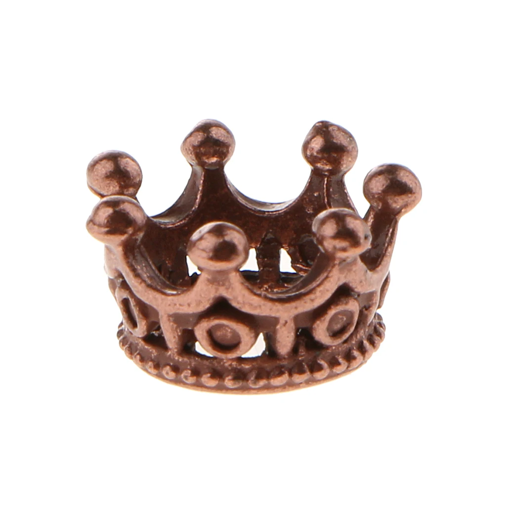 10 Pieces Europe Style Fashion Jewelry Crown Beads Charm Bracelets & Bangles Big Hole European Beads Fits Bead Bracelets 6 X11mm