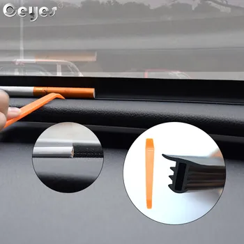 

Ceyes Universal Car Accessories Rubber Seal Strips Car Styling 1.6M U Type Dashboard Insulation Sound Auto Interior Stickers