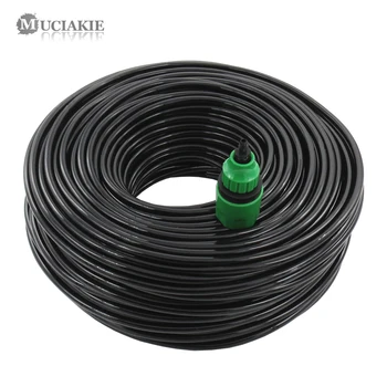 

10/20/25/40 Meter 4/7Mm Garden Water Hose With Quick Connector Micro Drip Misting Irrigation Tubing Pipe Pvc Hose 1/4'' New Hose