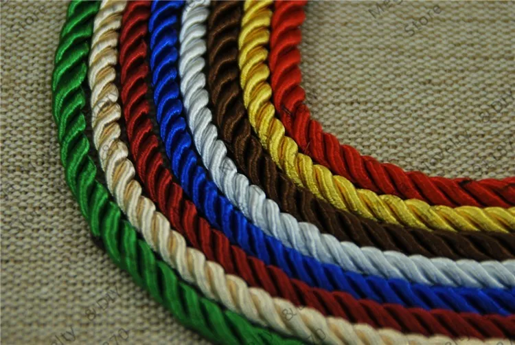 Fasmiley DIY Cord Jewelry findings 5 мм плетеная веревка мульти сплошной Цвет витая нить DIY аксессуары строка поставляет 10 м DS220