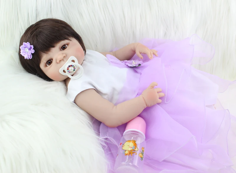 BZDOLL 22 &quotсиликоновая кукла для новорожденных девочек 55 см принцессы модный