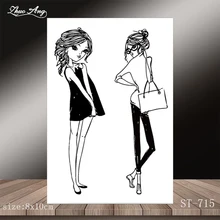 New foreign girl design transparent seal / seal DIY scrapbook / album decoration card making transparent seal / seamless seal New foreign girl design transparent seal / seal DIY scrapbook / album decoration card making transparent seal / seamless seal