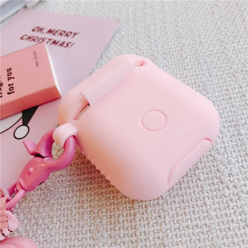 Универсальный силиконовый защитный чехол OwnFone Airpods Binaural мультяшный кулон