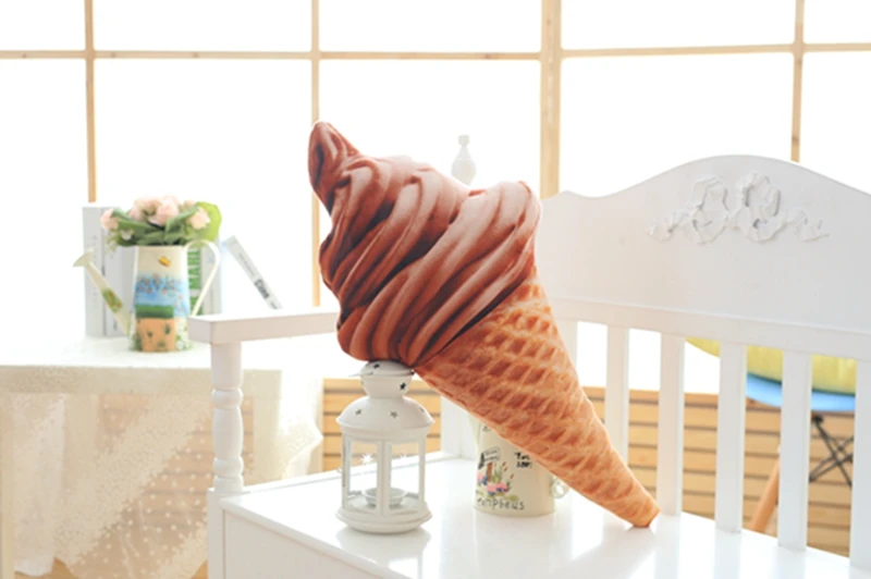 30CM New design 3D sweet ice cream pillow cushion car waist support cushion Soft Plush Stuffed Doll Toys Creative Pillow