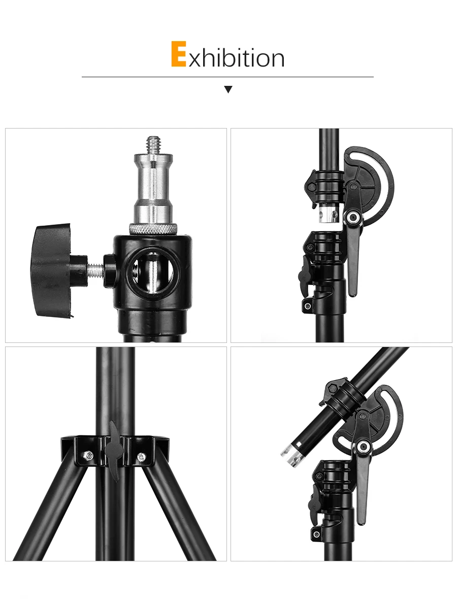 12" 320 см двухсторонний вращающийся алюминиевый регулируемый штатив-тренога, светильник с песком для студийной фотосъемки и видео