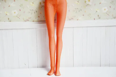 Кукольные носки колготки, кружевные чулки для Blyth AZONE Chole Licca куклы аксессуары цветные колготки - Цвет: Оранжевый