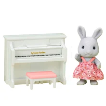 Sylvanian Families кукольный домик аксессуары для мебели фигурная игрушка куклы Кролик сестра и набор для фортепиано Новинка#5139