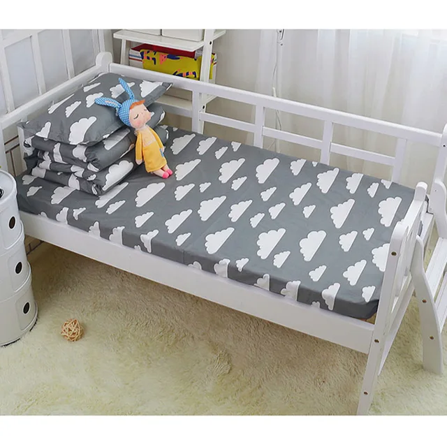 Cotton Crib Fitted Sheet Soft Baby Bed Mattress Cover Protector Cartoon