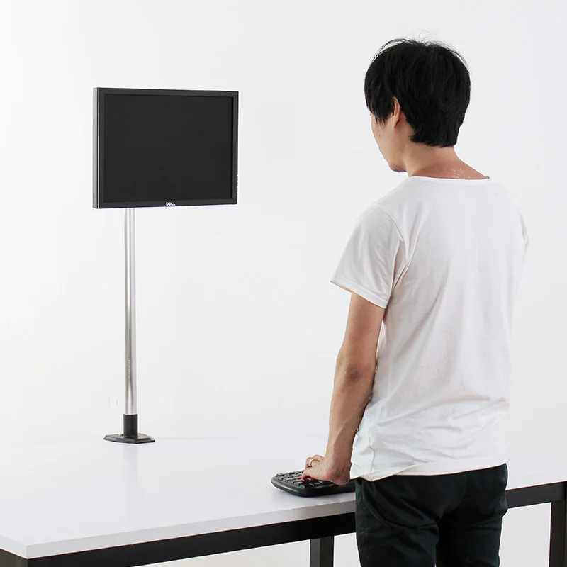 L139 فائقة عالية سطح المكتب الاعتصام الوقوف 17-27 بوصة مراقب حامل الفولاذ المقاوم للصدأ حامل تليفزيون الوقوف ارتفاع العمود 90 سنتيمتر تحميل 10kgs L139 فائقة عالية سطح المكتب الاعتصام الوقوف 17-27 بوصة مراقب حامل الفولاذ المقاوم للصدأ حامل تليفزيون الوقوف ارتفاع العمود 90 سنتيمتر تحميل 10kgs