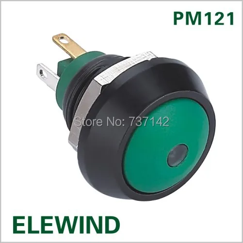 

ELEWIND 12mm push button switch with light (PM121B-10D/J/G/2.8V/A)