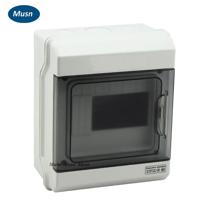 

200*165*100mm 6 ways IP66 Transparent Cover Distribution Box Indoor Distribution Enclosure Circuit Breakers Box