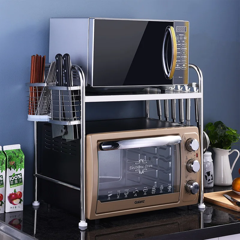 SINGAYE DIY нержавеющая сталь кухня полка микроволновая печь стойки стоя Тип двойной