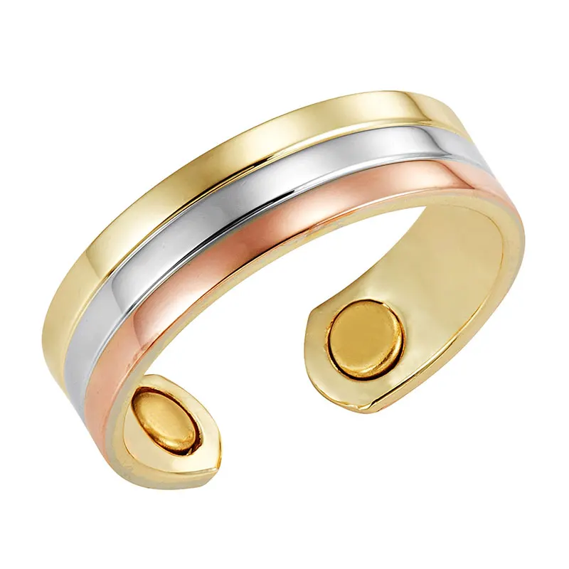 Stylish Red Copper Magnetic Ring