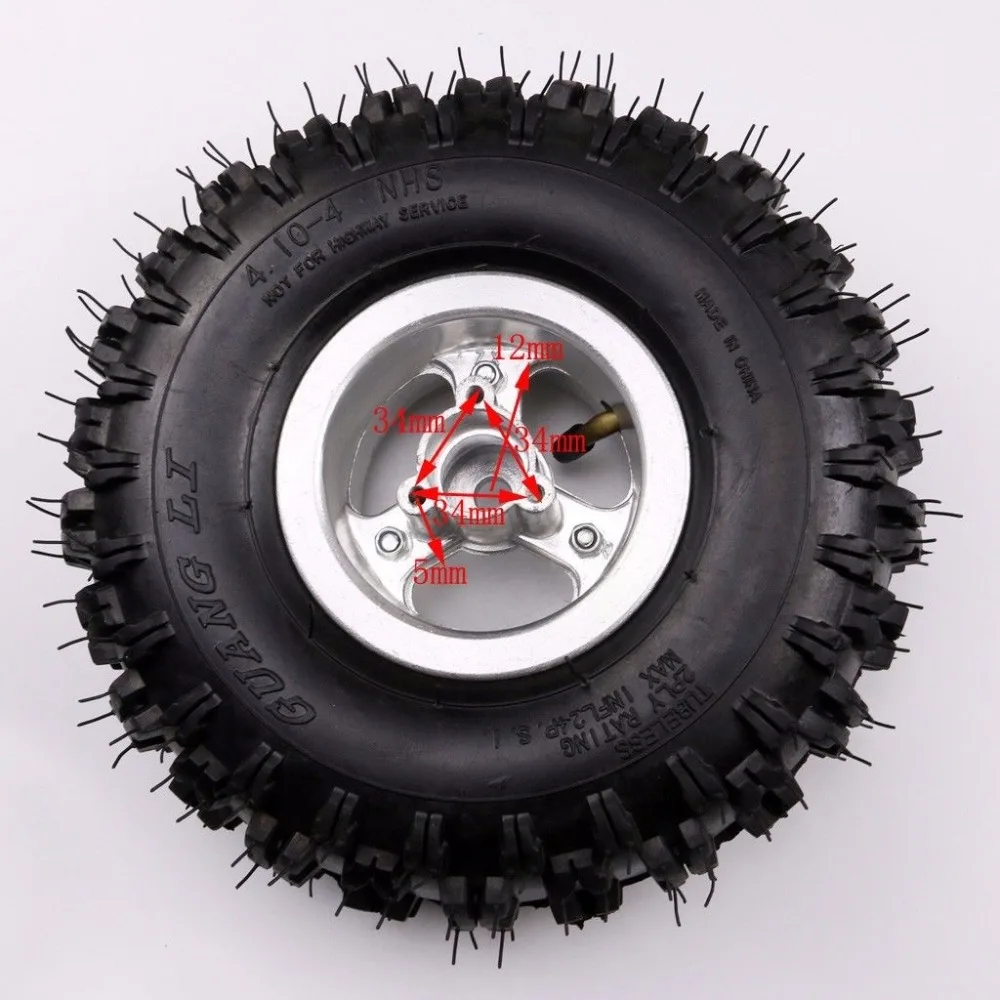 4 10 &quotпередняя шина обод ATV квадроцикл Gokart скутер мини Багги косилка|mower|mower tyres |