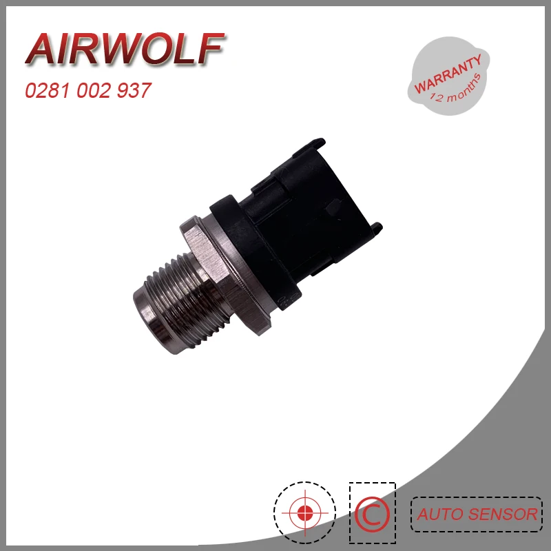AIRWOLF 0281 002 937 Rail Pressure Sensor 1800 Bar Diesel Fuel For ISF 2.8L Toyota Echo FUN Vitz Yaris 1.4 D-4D Volvo | Обустройство